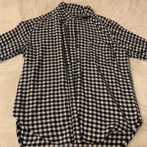 Blue Hollister flannel